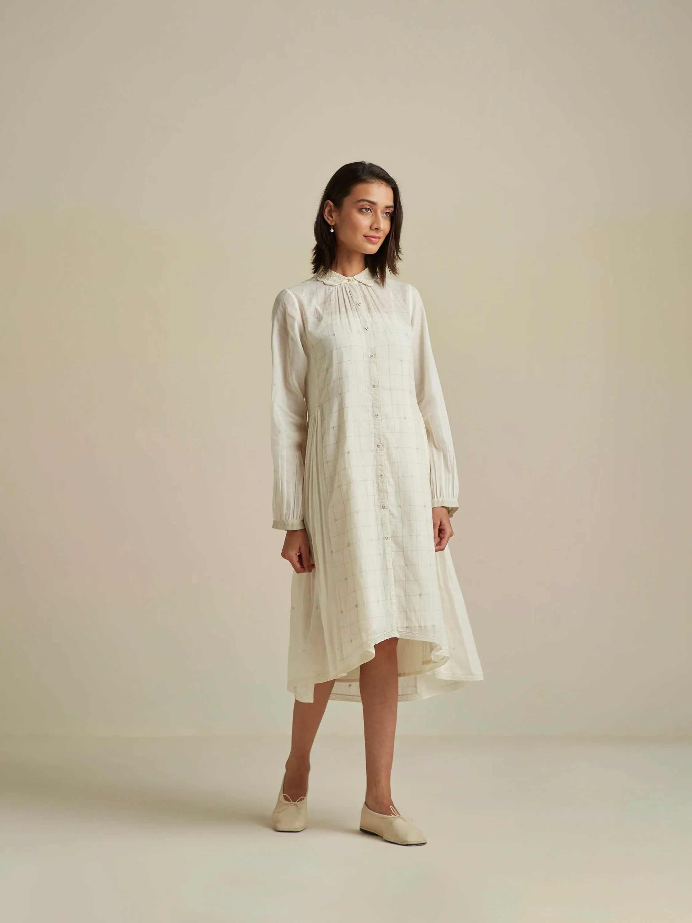 Silver Linings High Low Shirt Dress