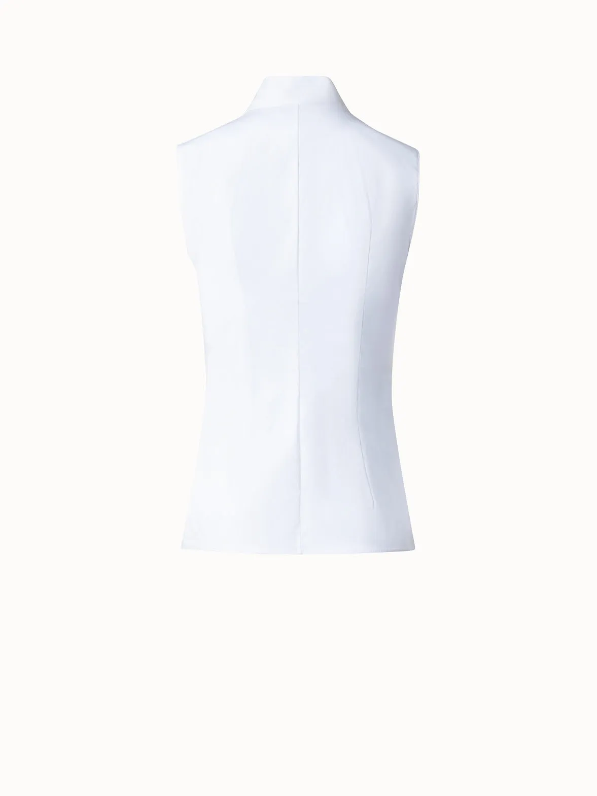 Sleeveless Cotton Stretch Blouse