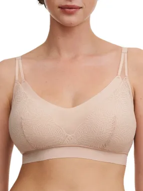 SoftStretch Lace Removable Padding Bralette - Golden Beige