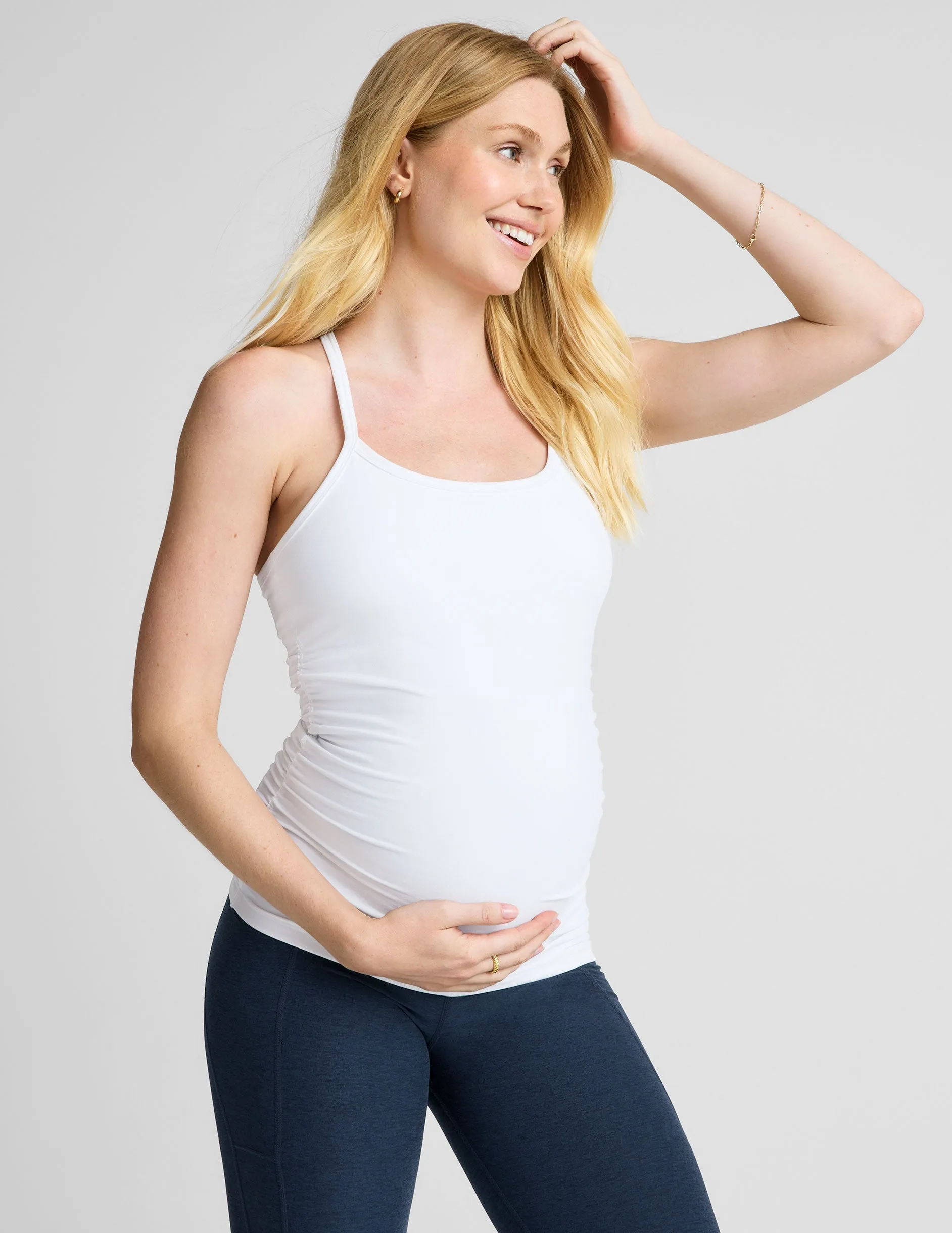 Spacedye Keep Your Cool Maternity Slim Racerback Tank