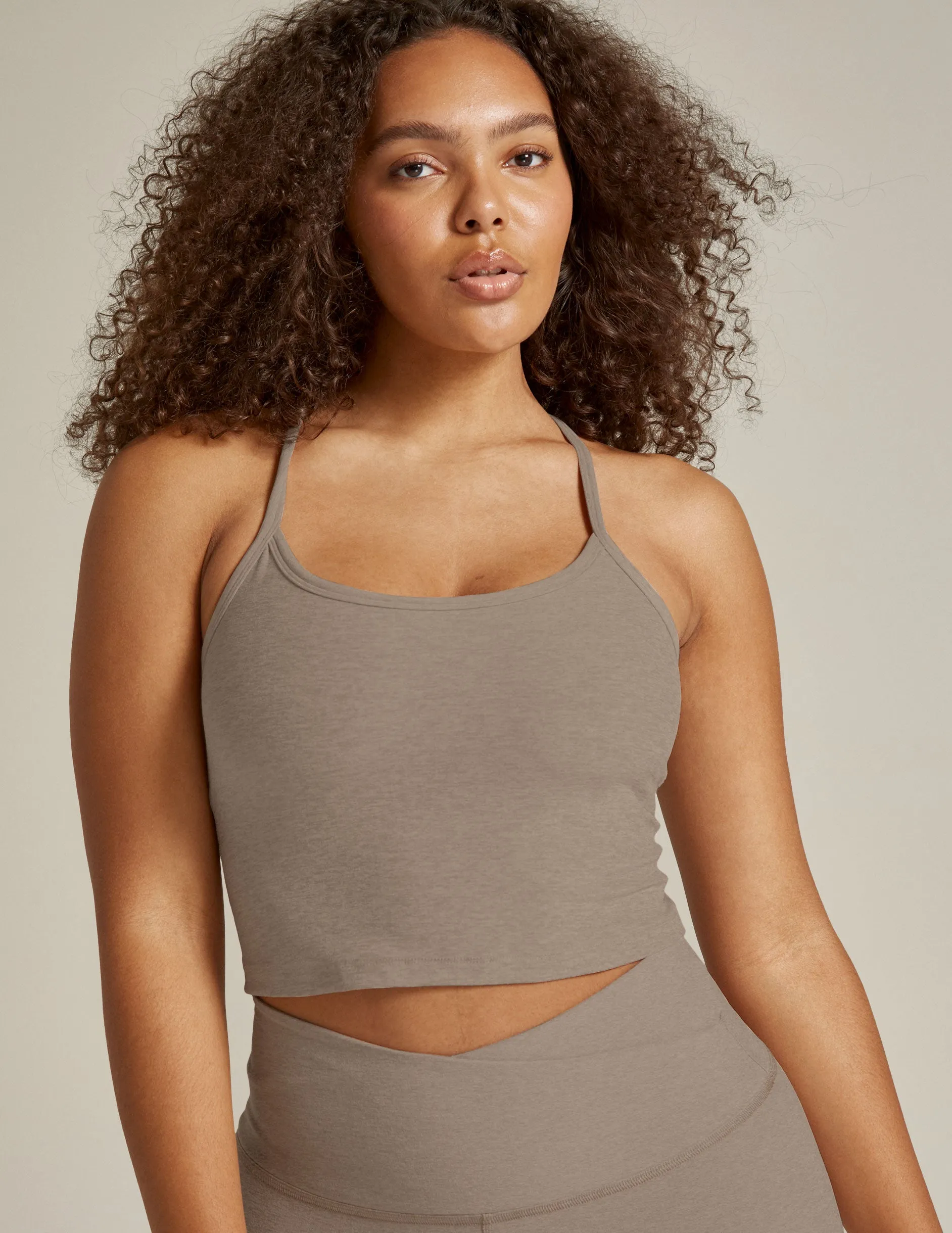 Spacedye Slim Racerback Cropped Tank