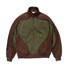 Supreme x Jordan Track Jacket 'Brown/Olive'