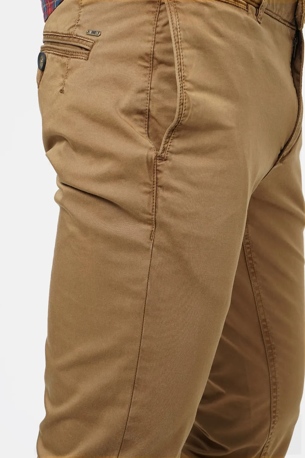 Tapered Fit Satin Stretch Trouser