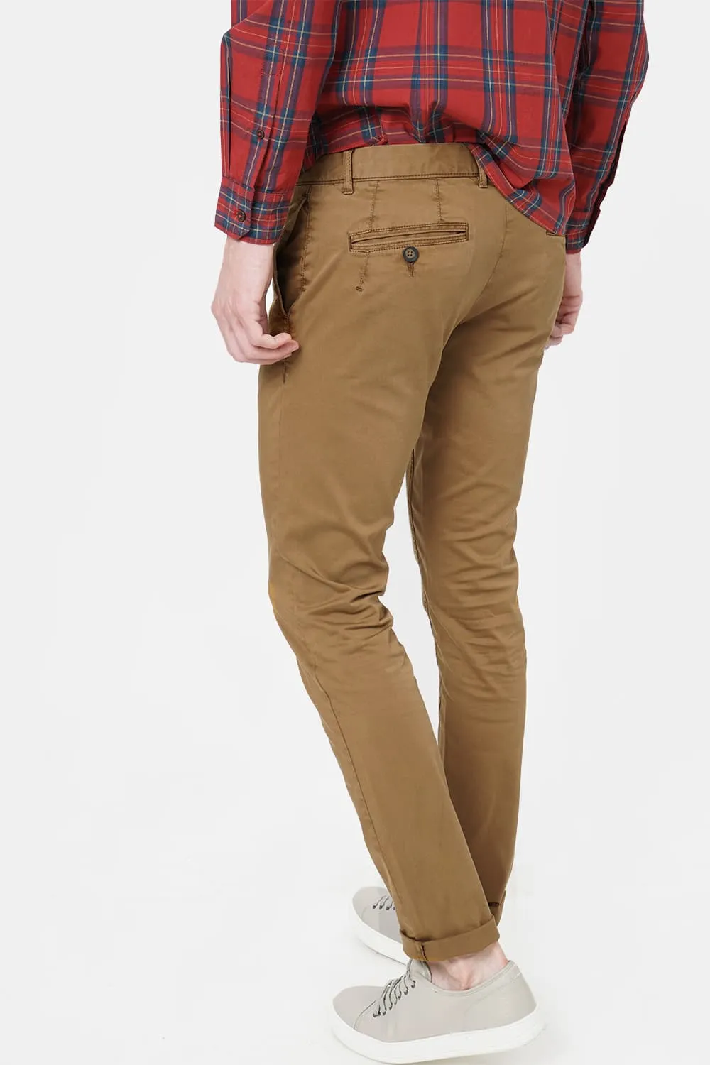 Tapered Fit Satin Stretch Trouser