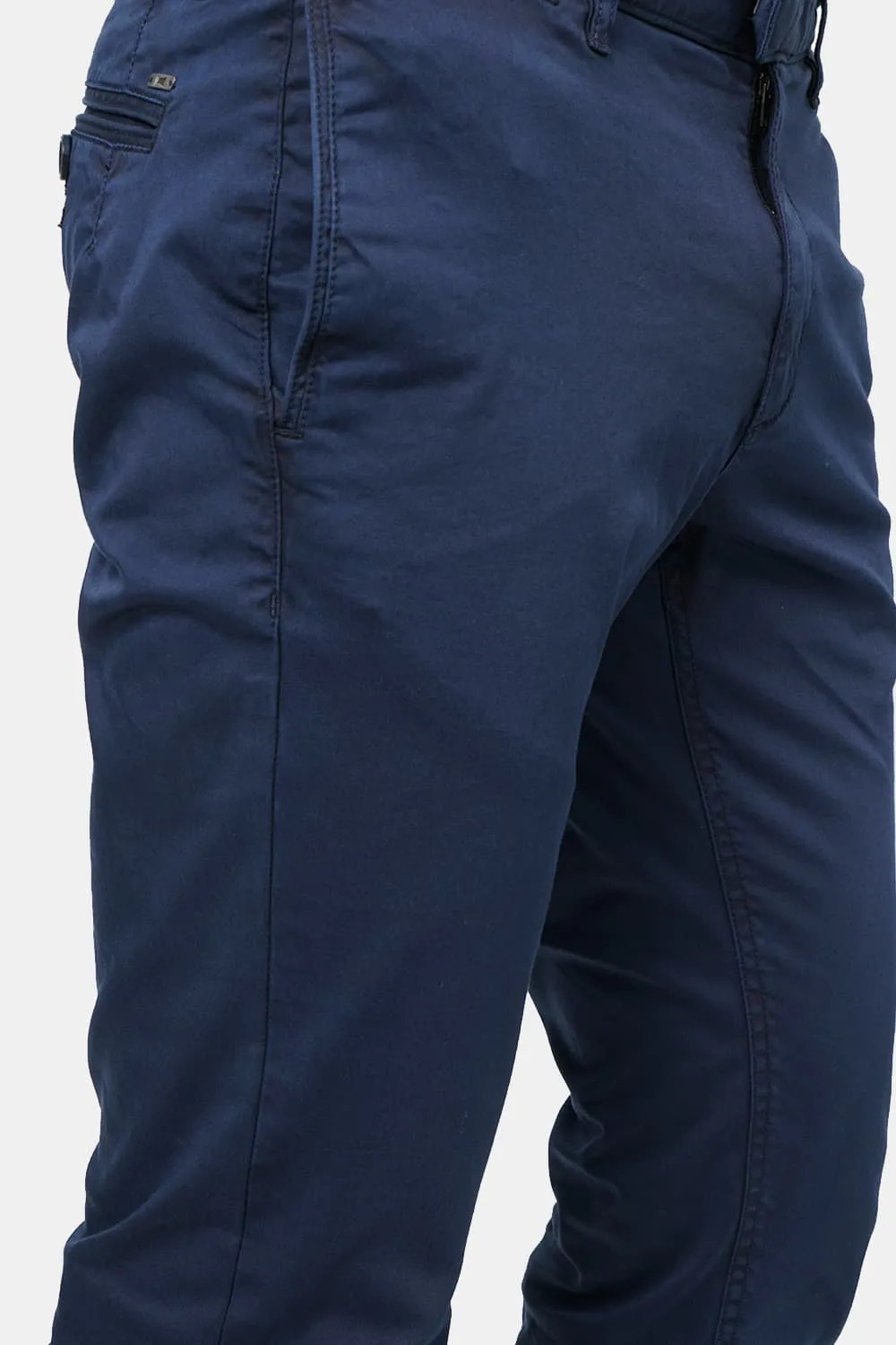 Tapered Fit Satin Stretch Trouser