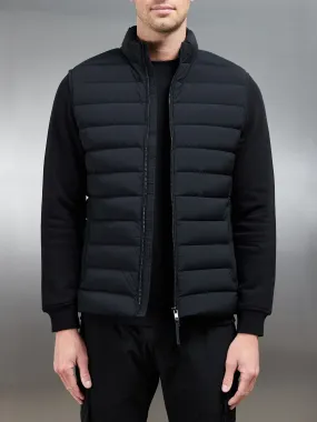 Technical Down Gilet in Black