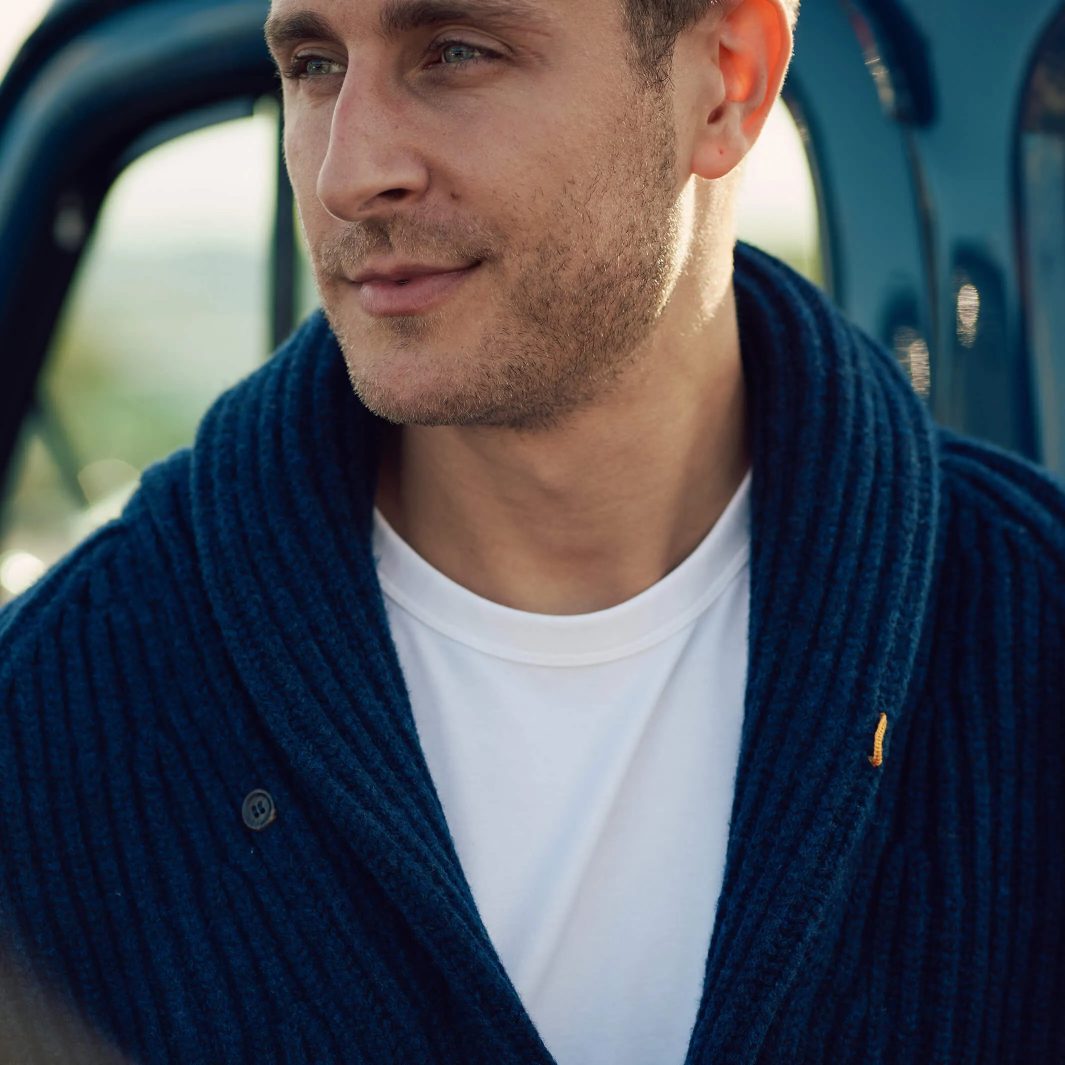 The James 6-Ply Lambswool Shawl Cardigan