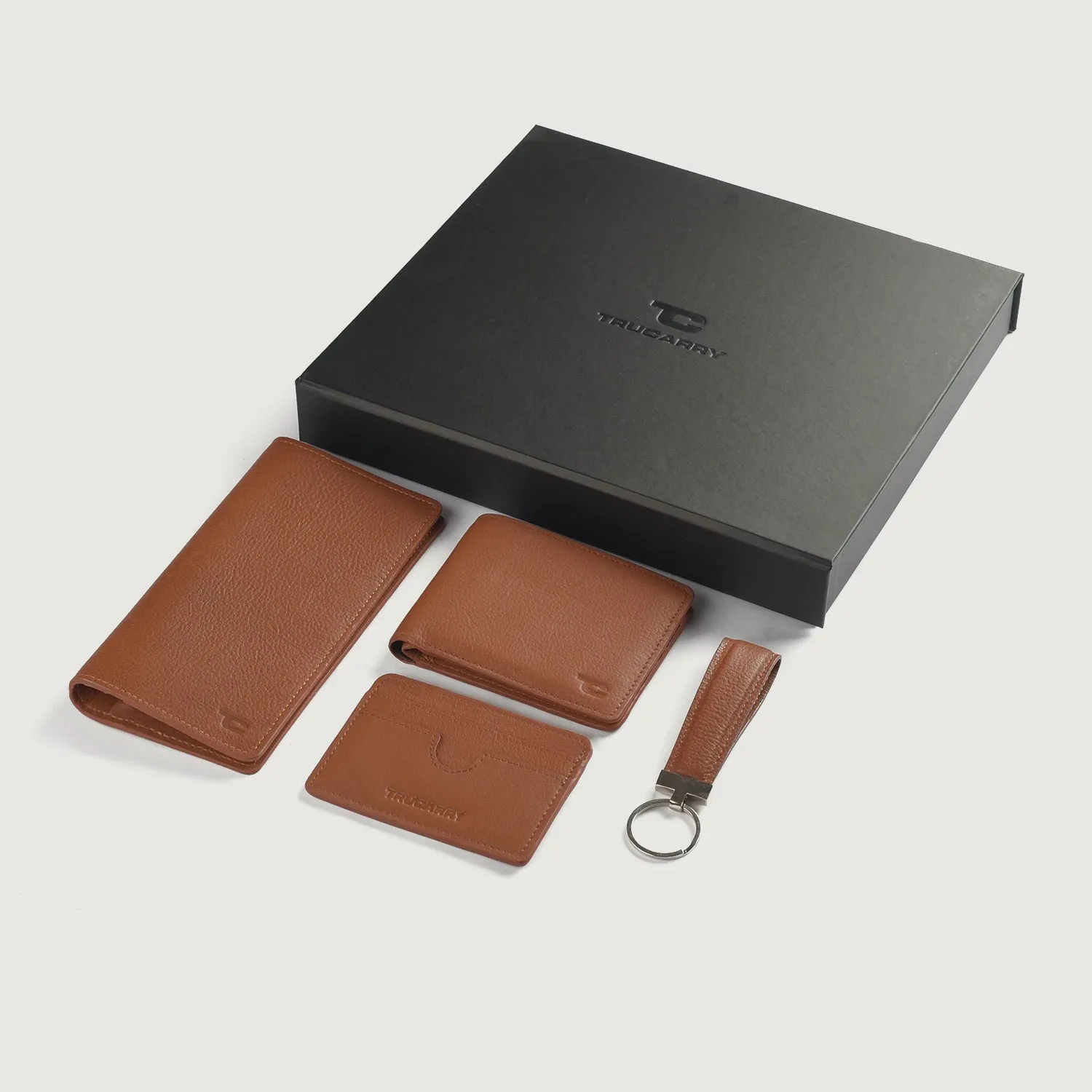 Timeless Taylen Brown Leather Gift Set