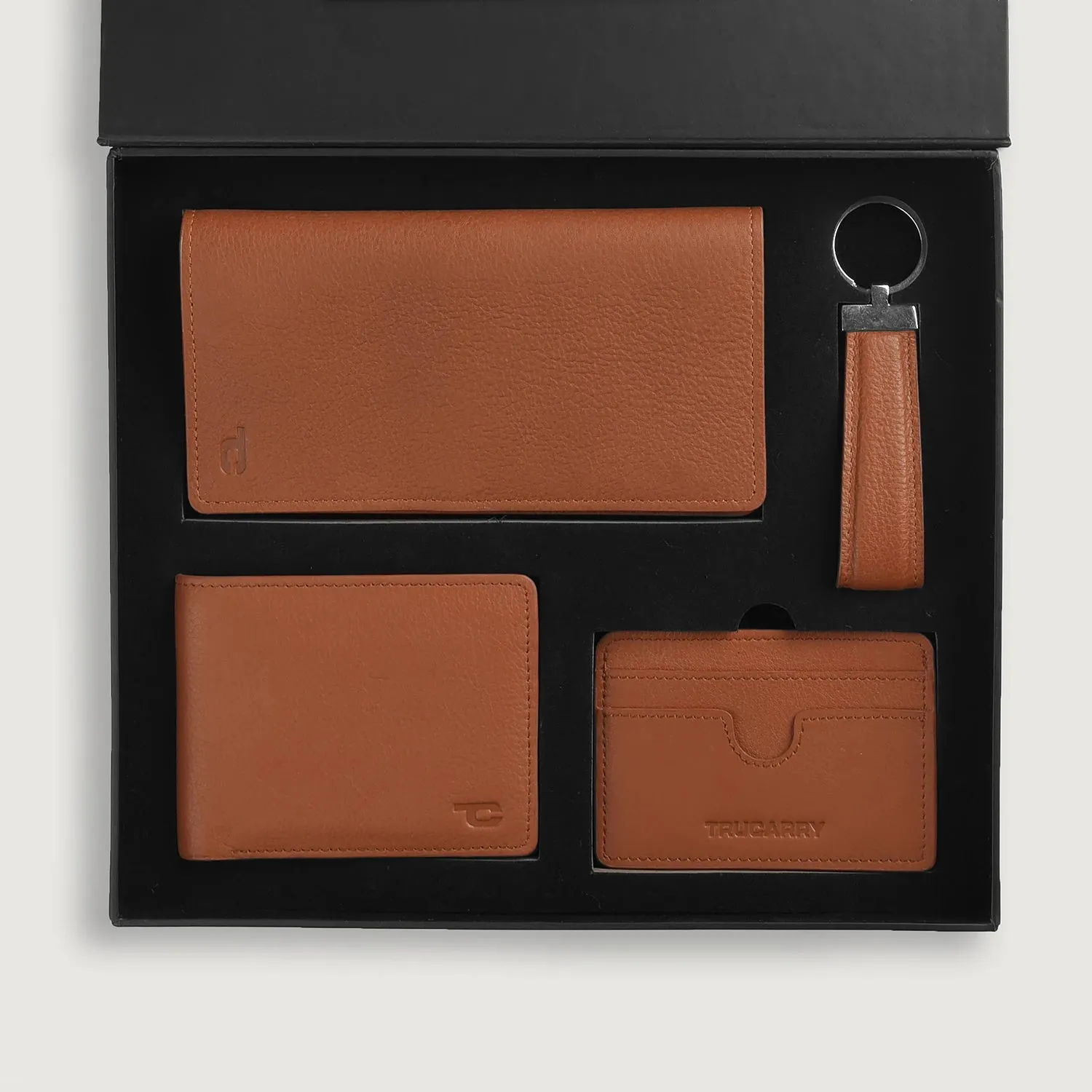 Timeless Taylen Brown Leather Gift Set