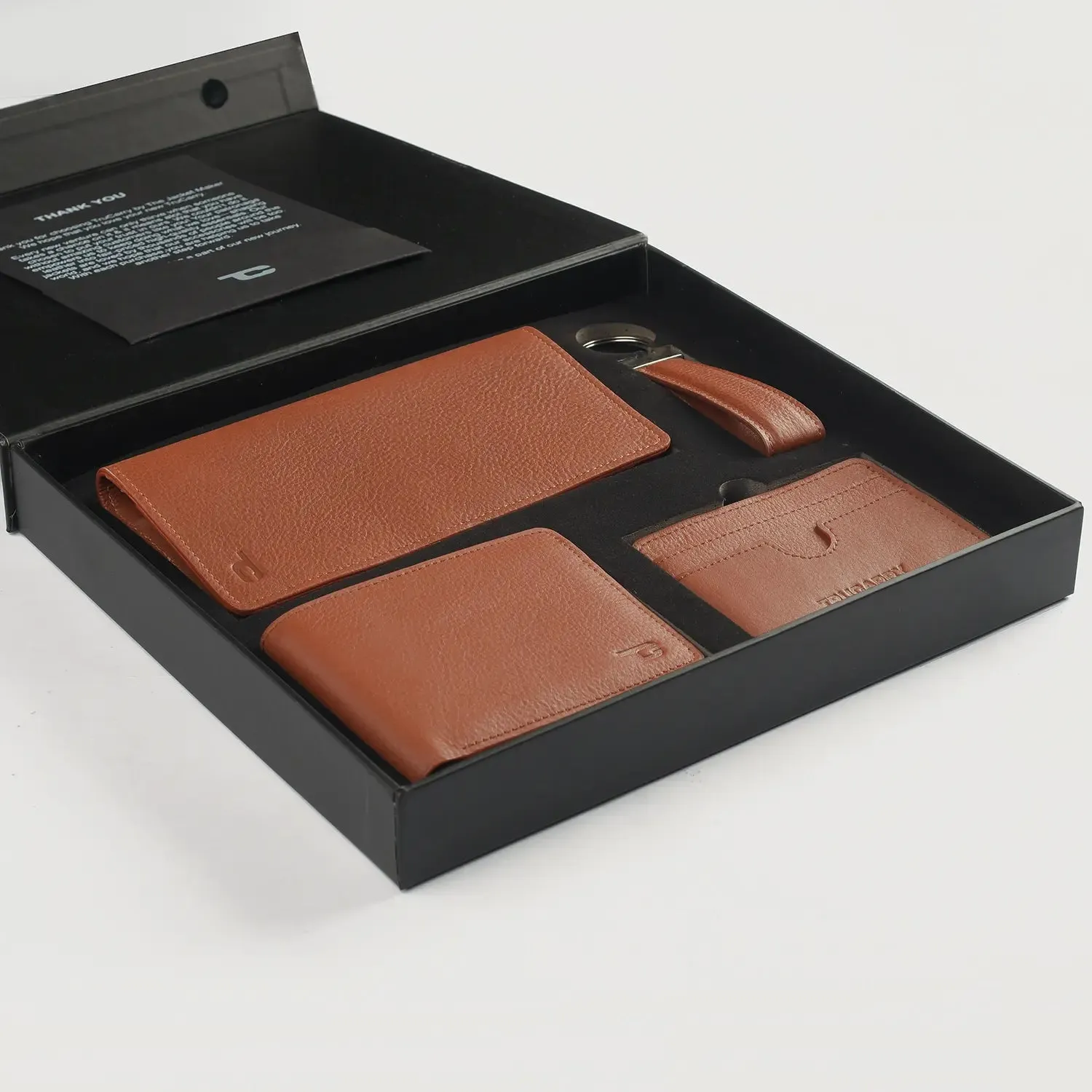 Timeless Taylen Brown Leather Gift Set