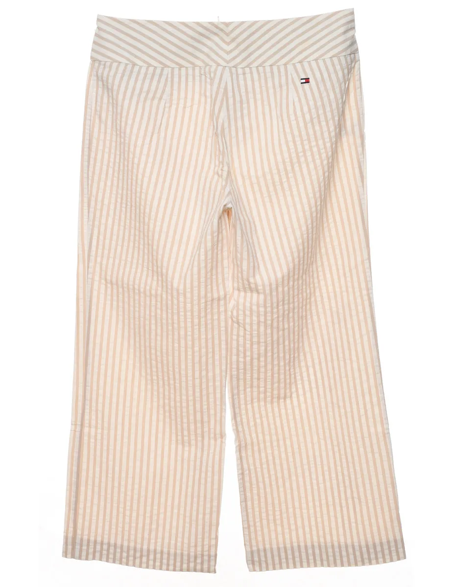 Tommy Hilfiger Striped Wide-Leg Y2K Trousers - W32 L29