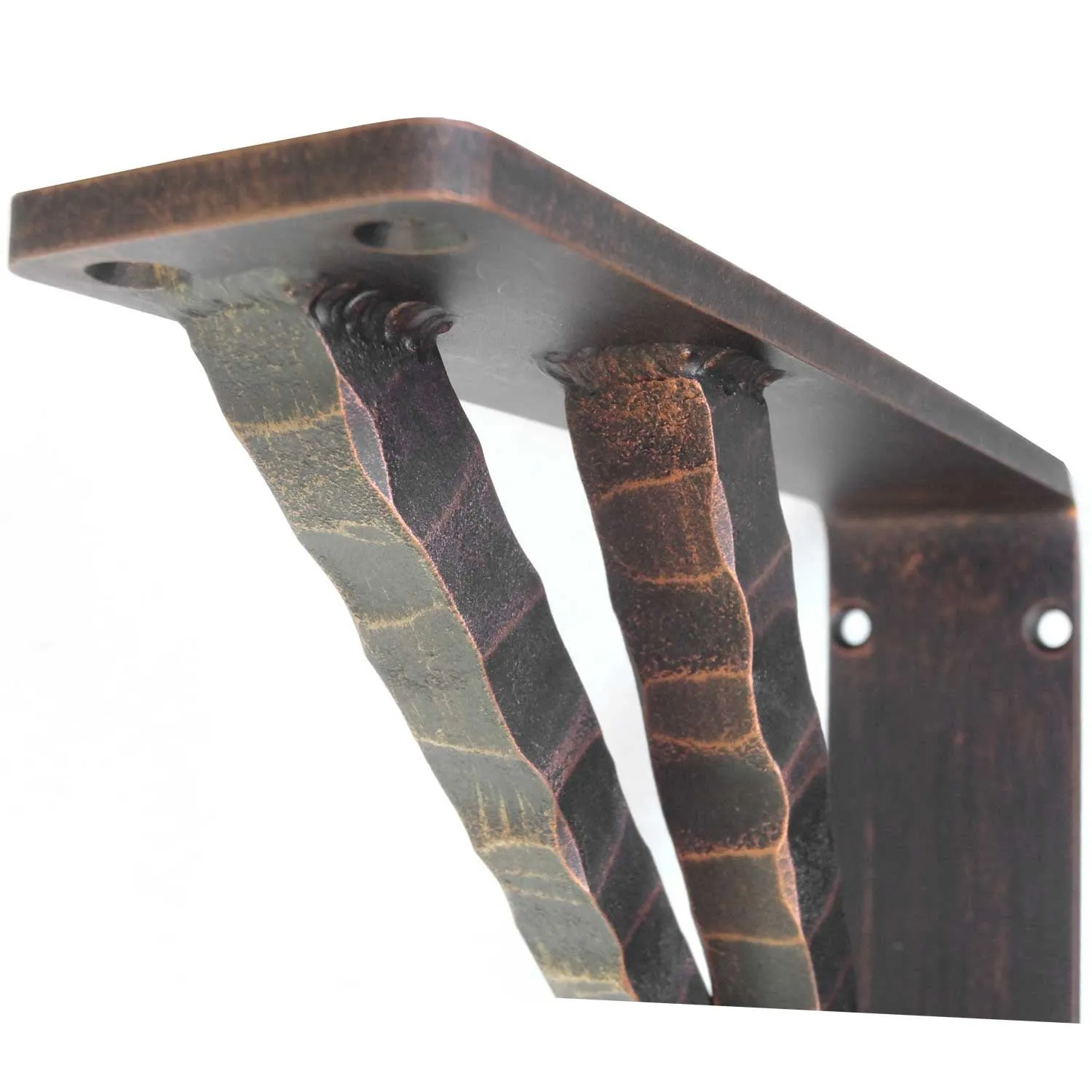 Torches Wrought Iron Corbel | 2" Wide