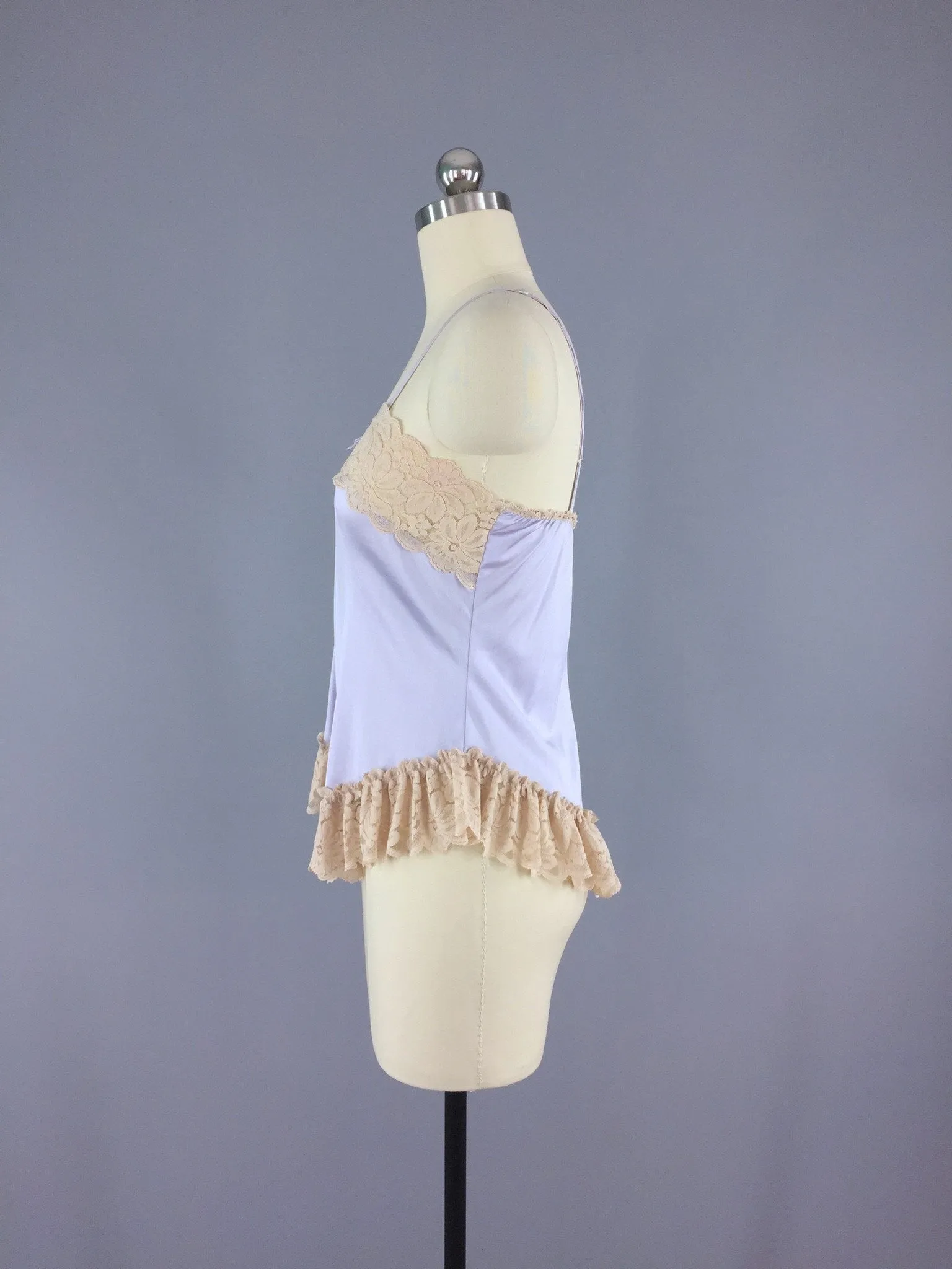 Vintage Camisole / Lavender Blue Lace