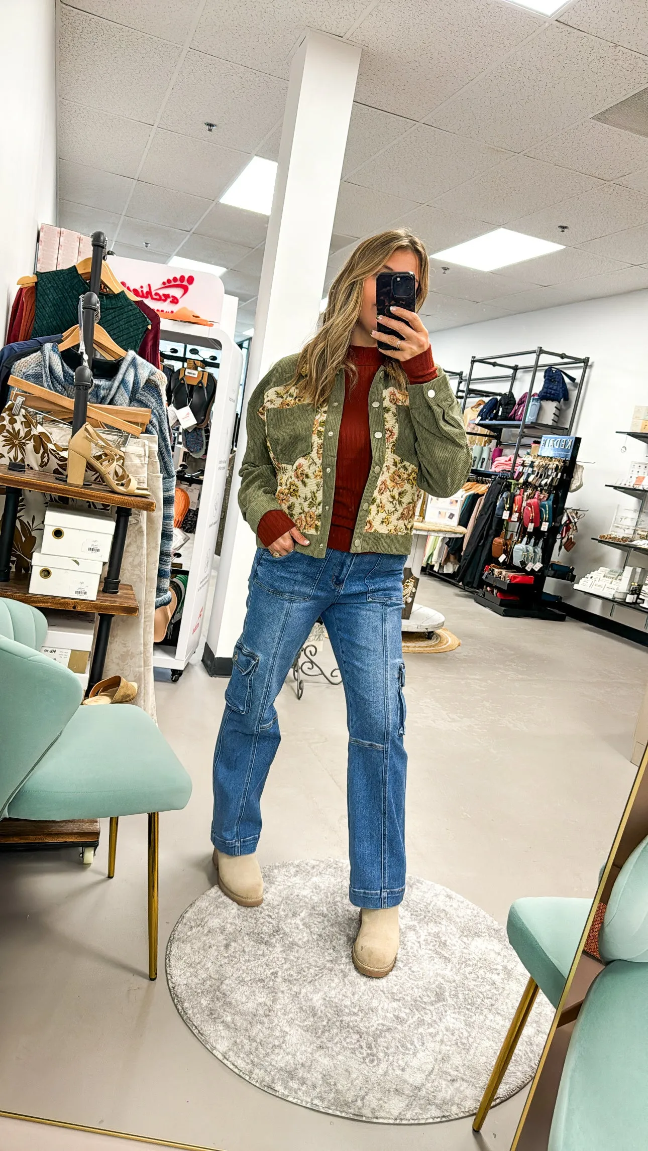 Waverly Floral Corduroy Jacket