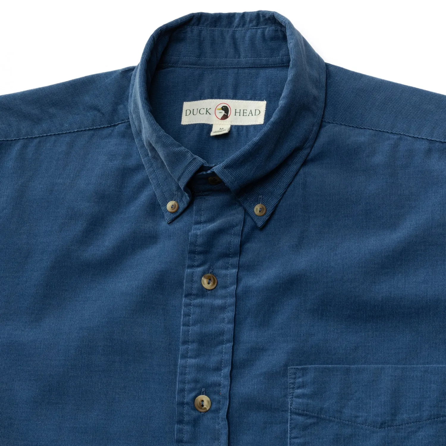 Whitman Corduroy Sport Shirt- Coronet Blue