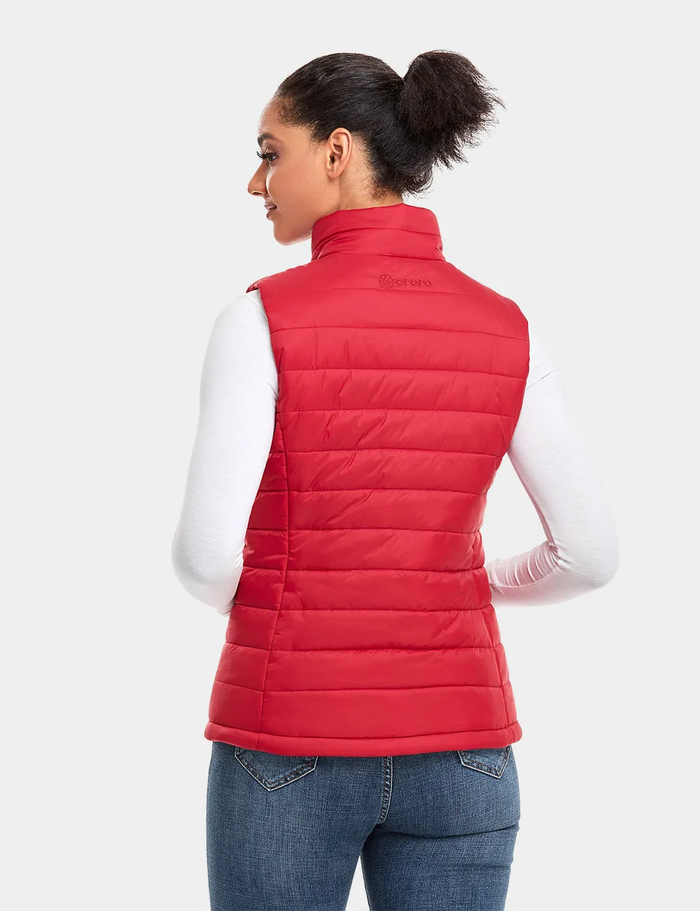 Women's Classic Heated Vest - Green / Red