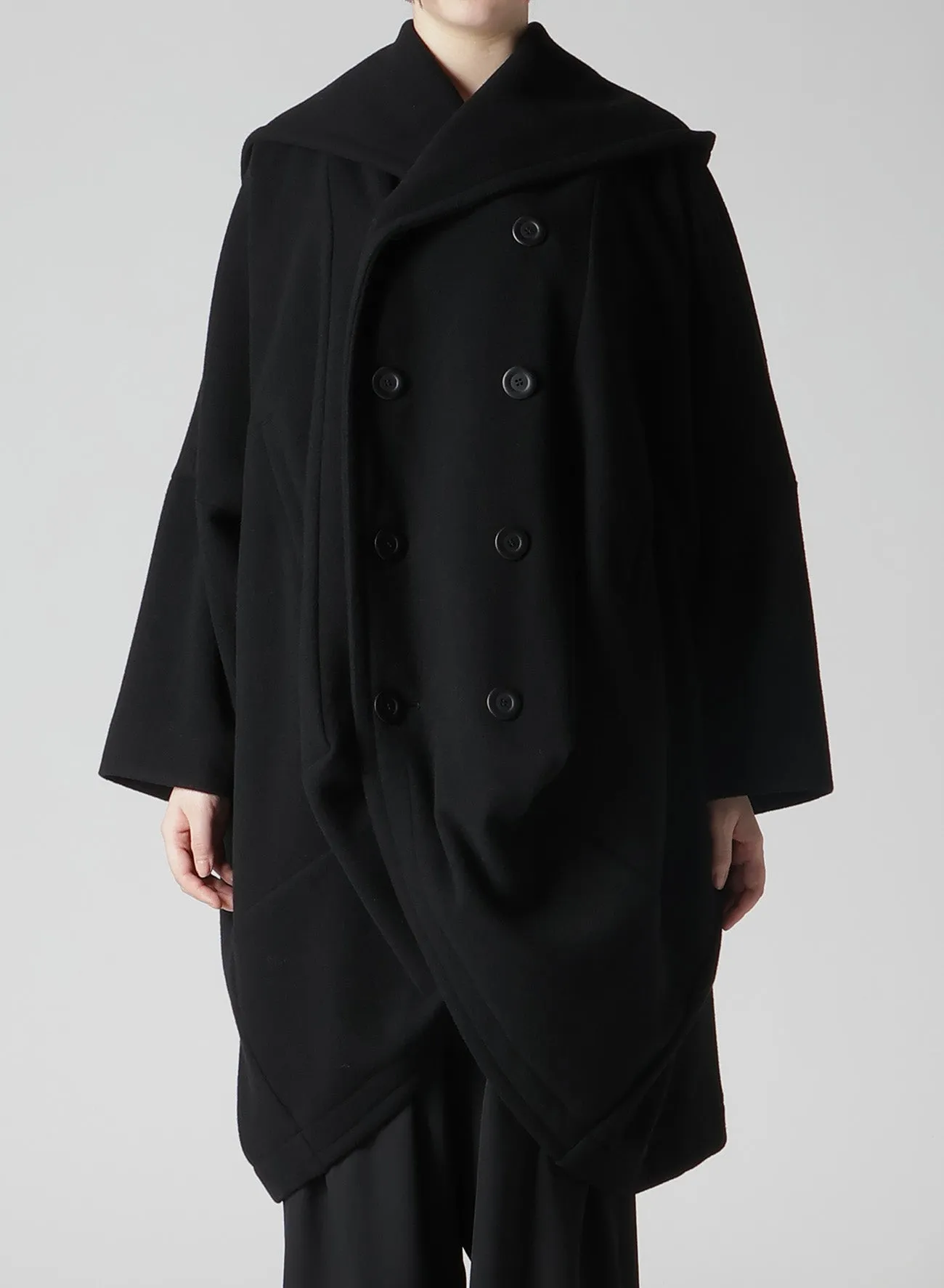 WOOL MOSSER FRONT COCOON COAT