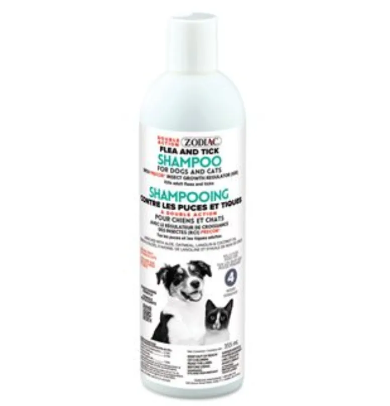 Zodiac - Double Action Flea and Tick Shampoo for Dogs and Cats